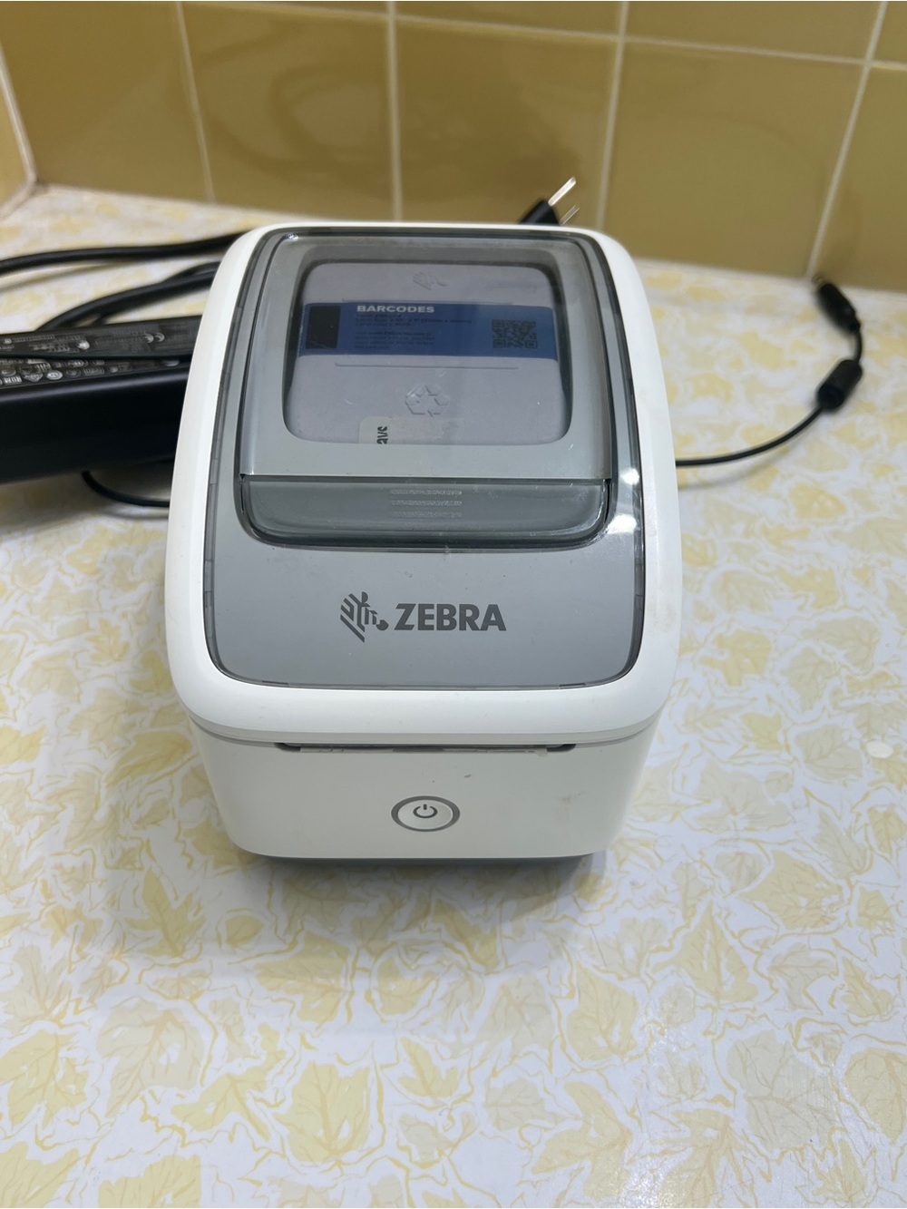 Zebra Compact Thermal Label Printer - White/Gray